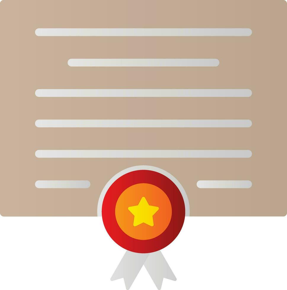 Certificate Vector Icon Design