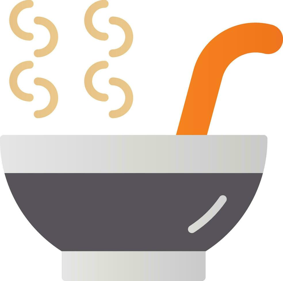 Hot Soup Vector Icon Design
