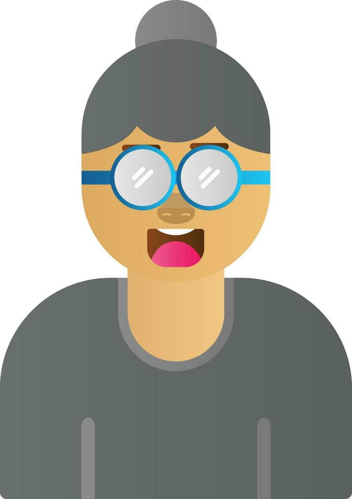 Grandmother Vector Icon Design