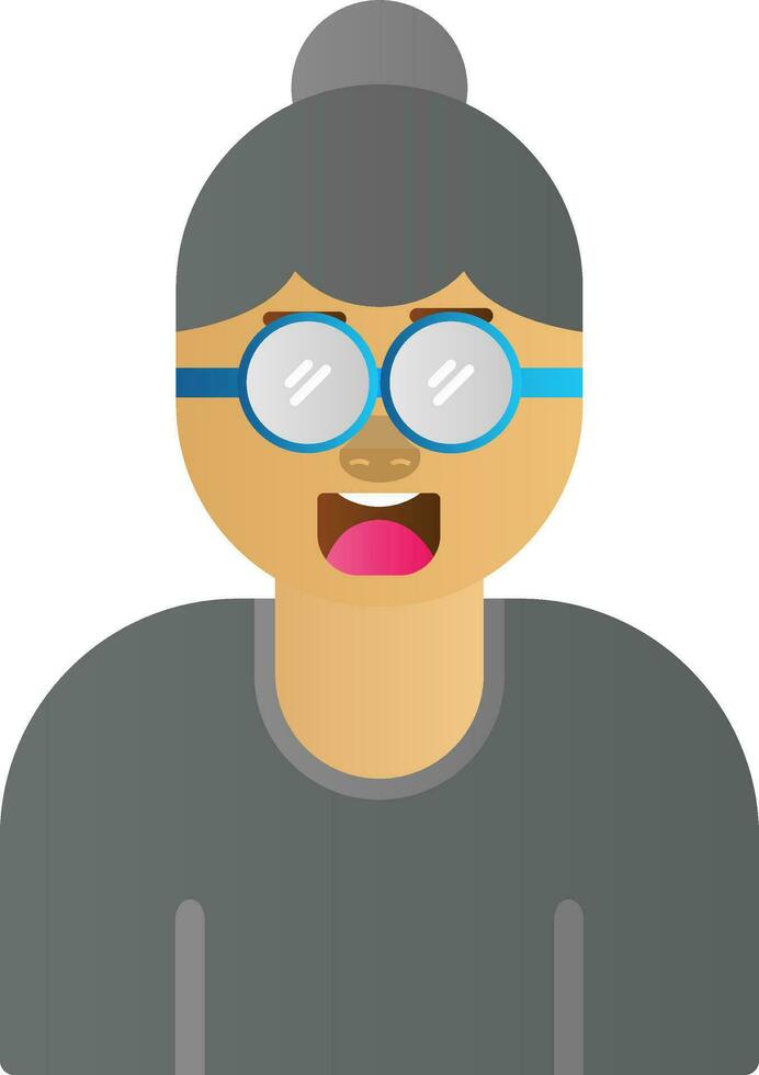 diseño de icono de vector de abuela