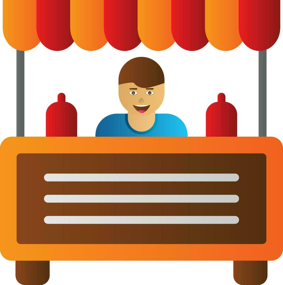 Booth Vector Icon Design