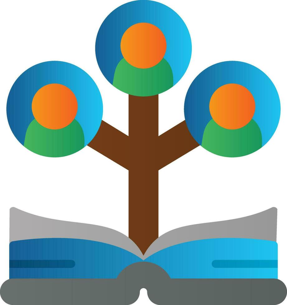 diseño de icono de vector de árbol genealógico