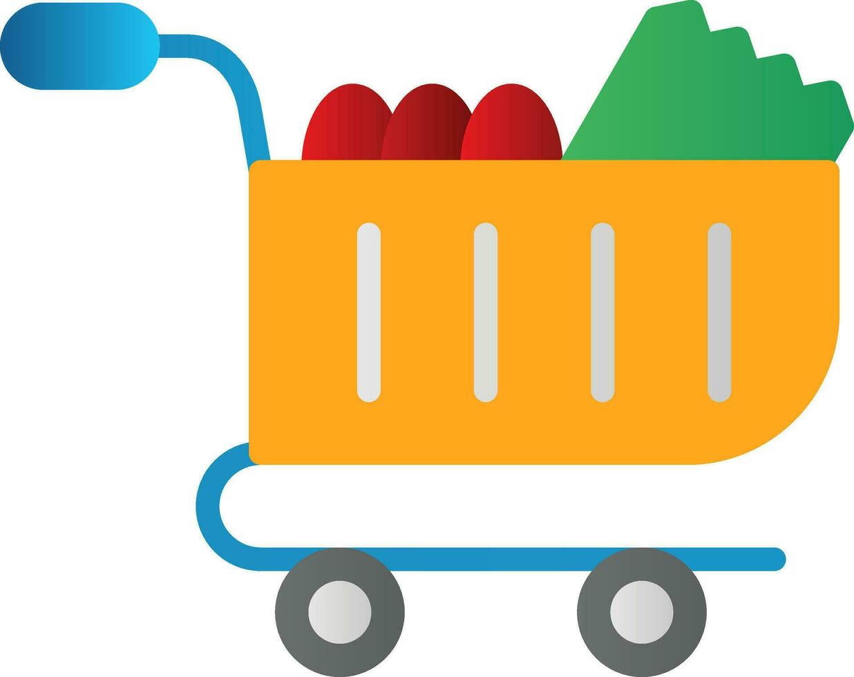 Food Cart Vector Icon Design