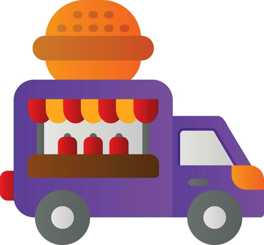 Food Truck Vector Icon Design