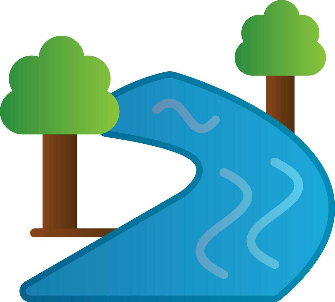 River Sign Vector Icon Design