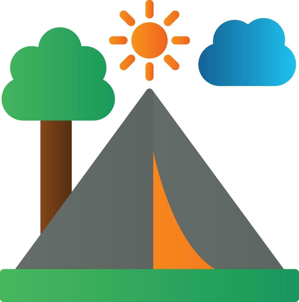 Tent Vector Icon Design