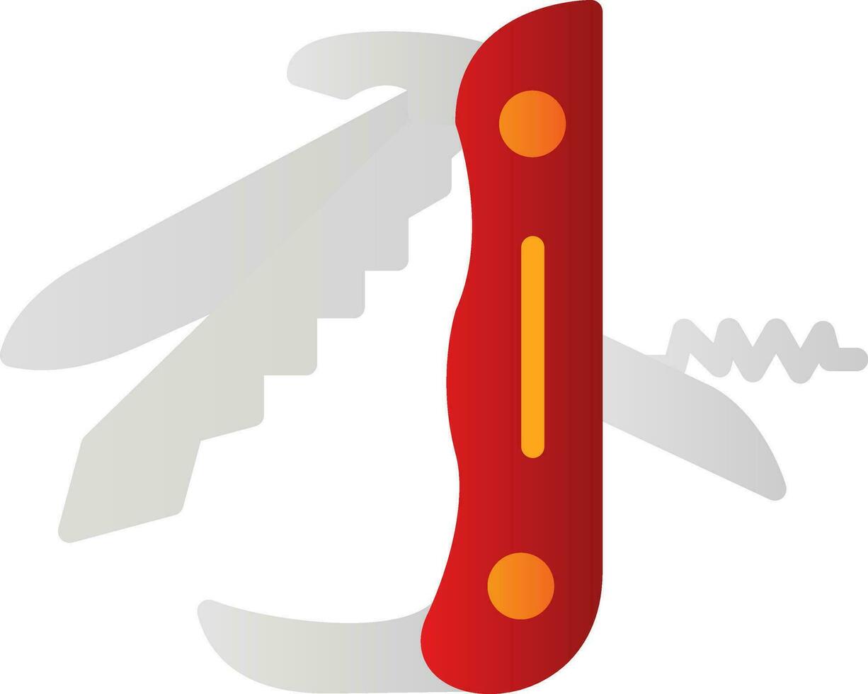 Swiss Army Knife Vector Icon Design