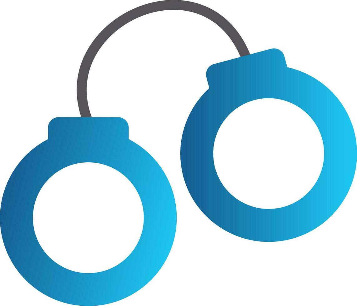 Handcuffs Vector Icon Design