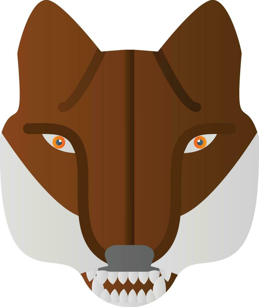 diseño de icono de vector de lobo