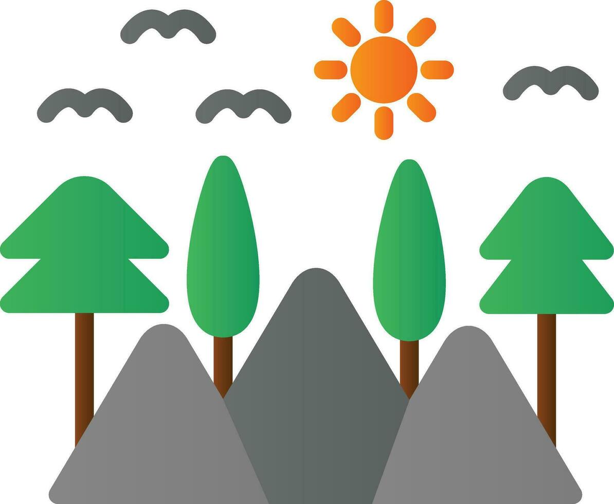 Lanscape Vector Icon Design