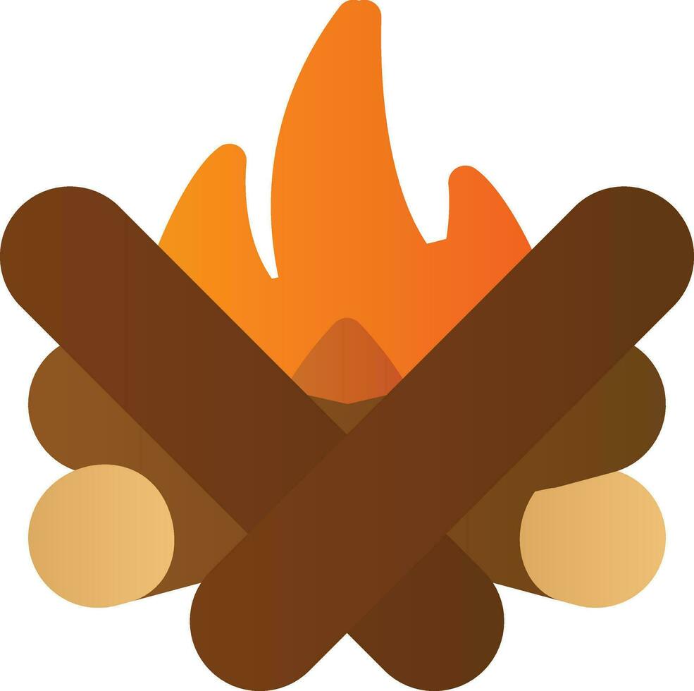Bonfire Vector Icon Design