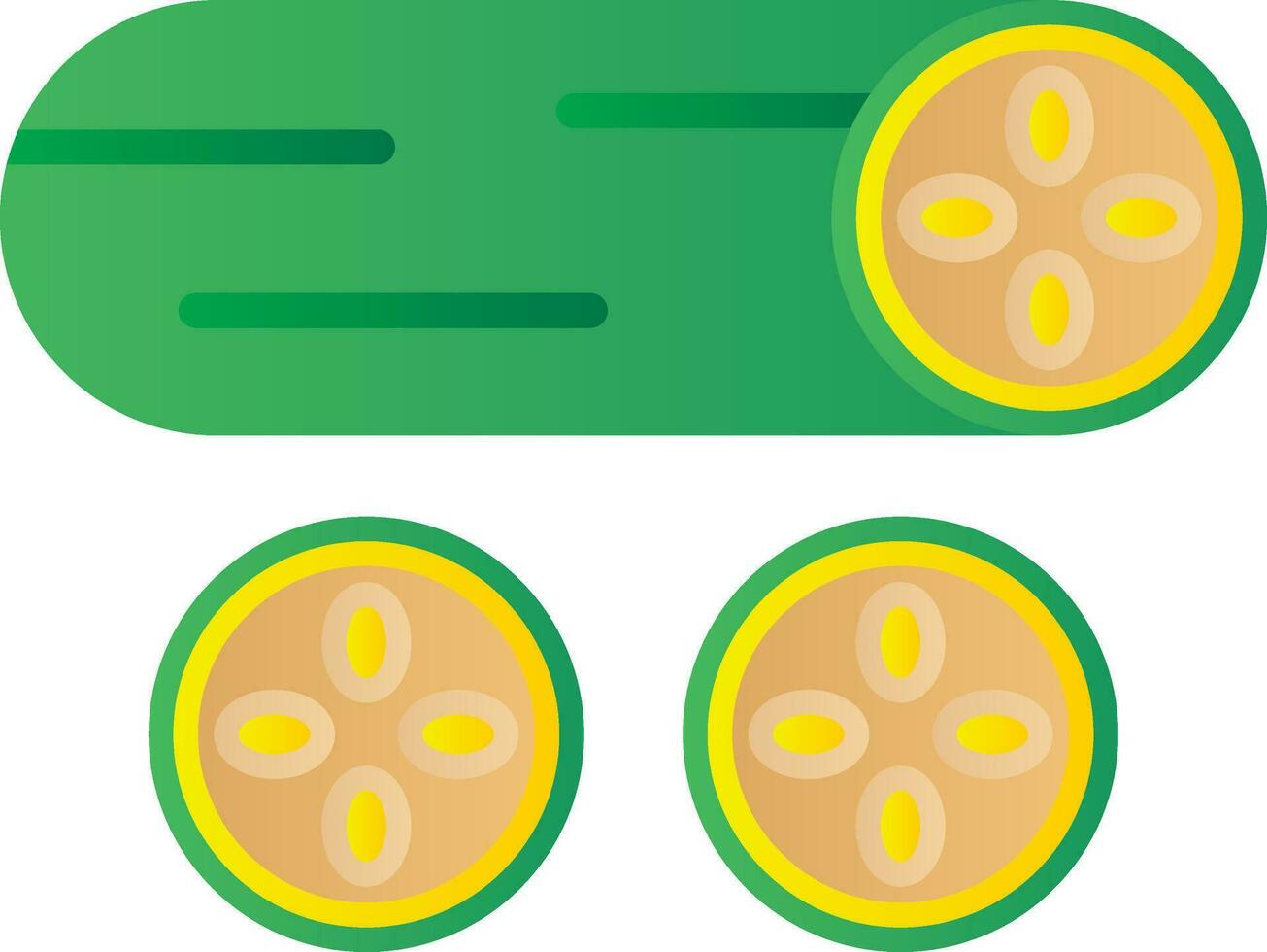Cucumber Vector Icon Design