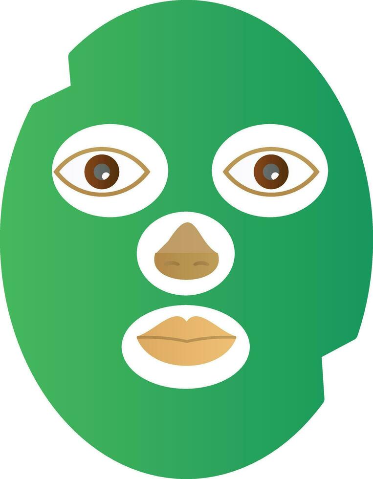 Face Mask Vector Icon Design