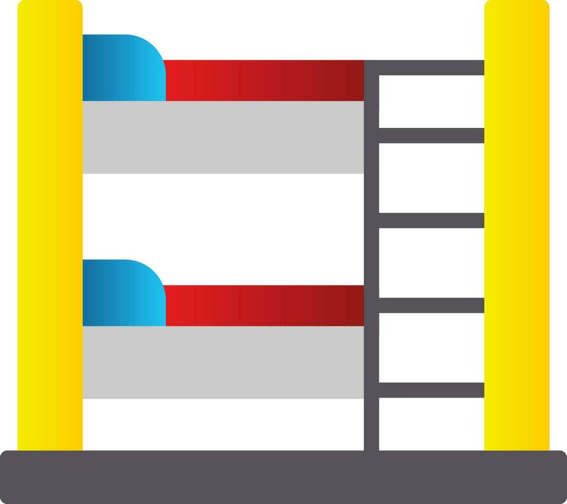 Bunk Bed Vector Icon Design