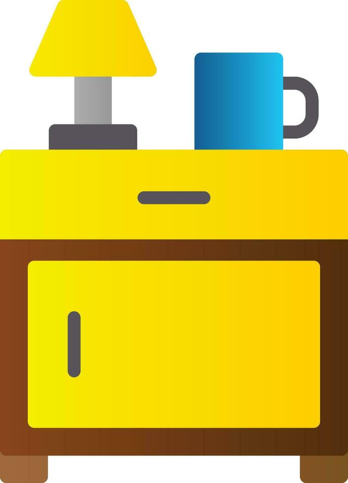 Bedside Table Vector Icon Design