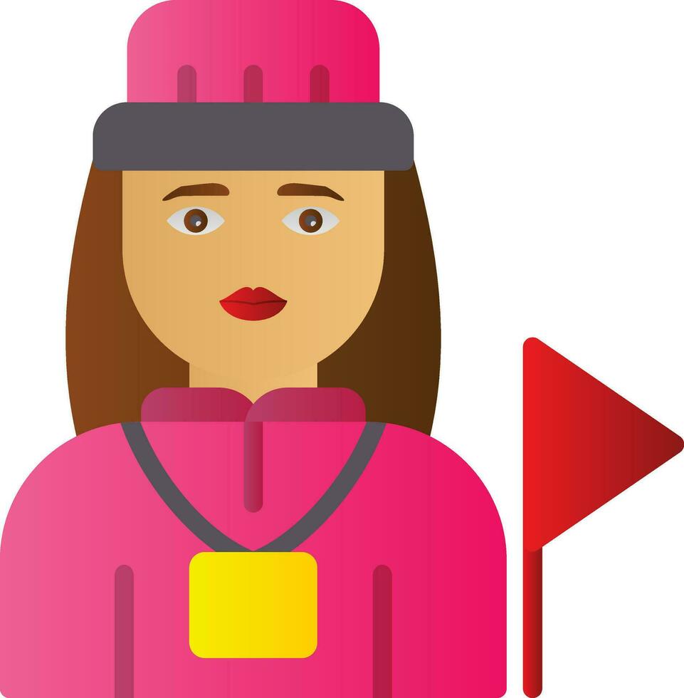 Tour Guide Vector Icon Design