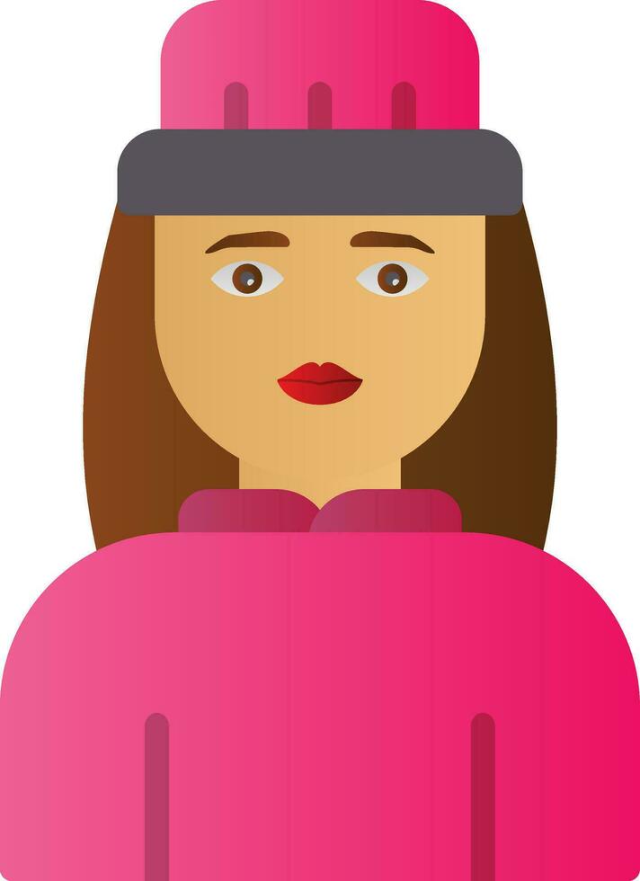 guía turístico mujer vector icono diseño