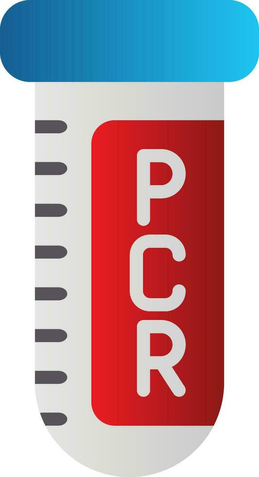 diseño de icono de vector de prueba pcr