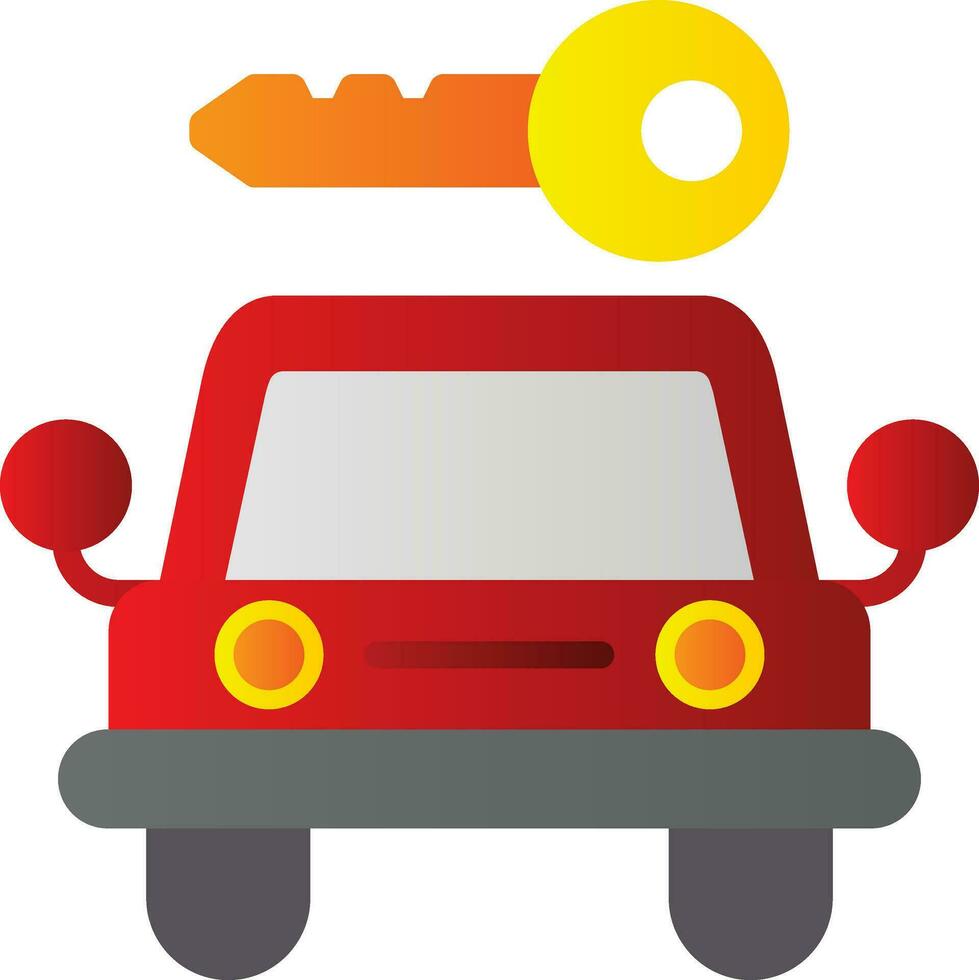 Car Rental Vector Icon Design