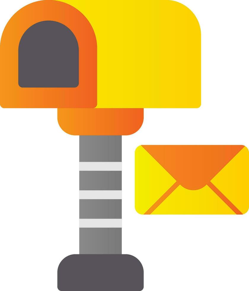 Postbox Vector Icon Design