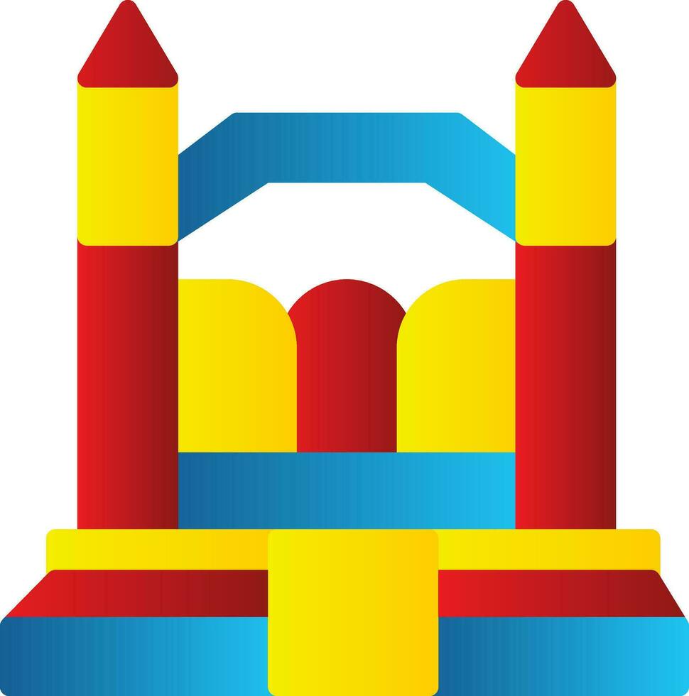 Bouncy Castle Vector Icon Design