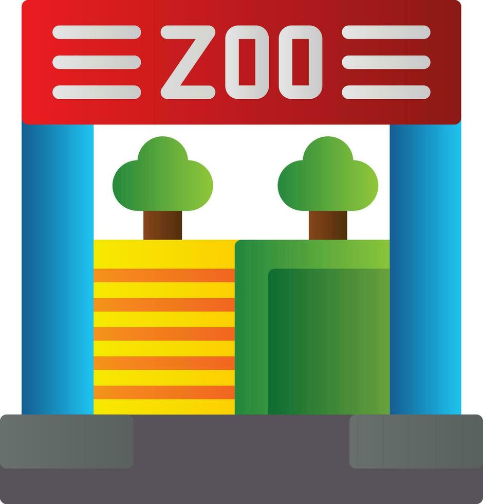 diseño de icono de vector de zoológico