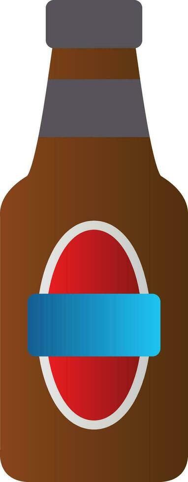 Beer Bottle Vector Icon Design