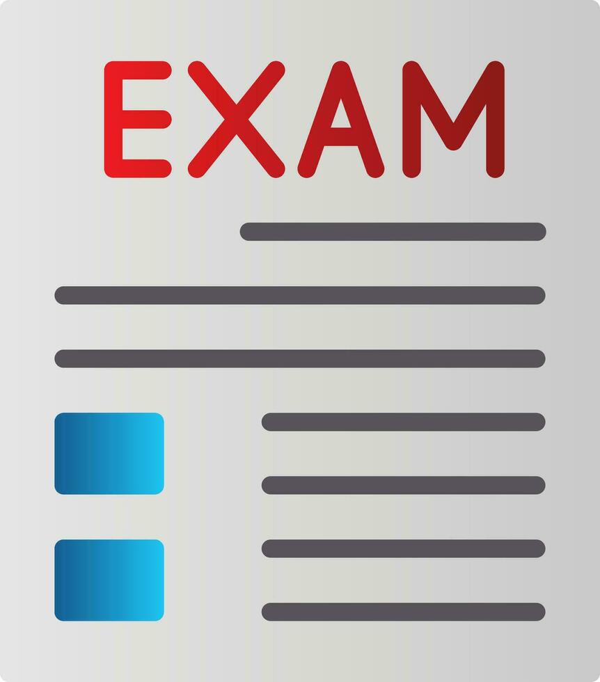 diseño de icono de vector de examen