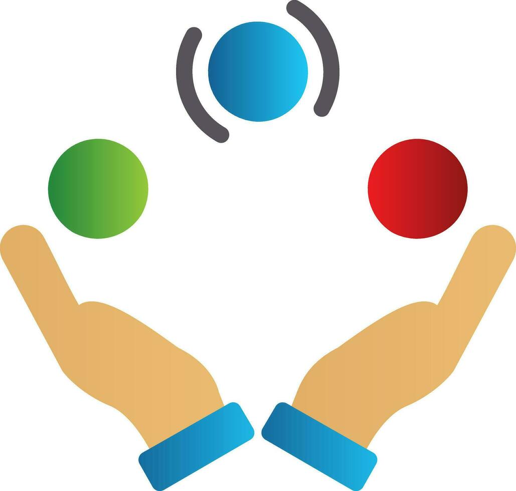 Juggling Vector Icon Design