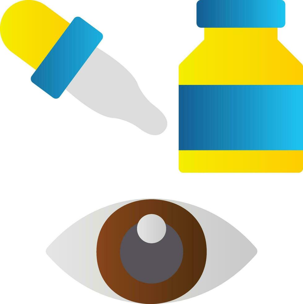 Eye Drops Vector Icon Design