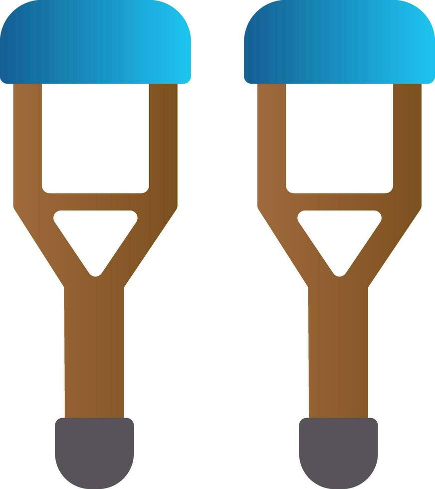 Crutch Vector Icon Design