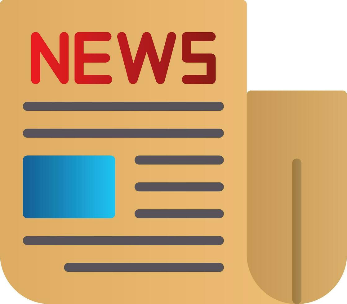 News Paper Vector Icon Design