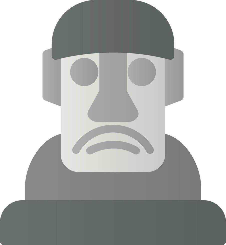 diseño de icono de vector moai