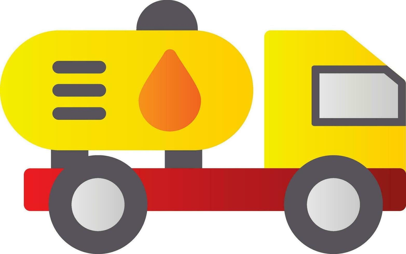 Oil Tanker Vector Icon Design