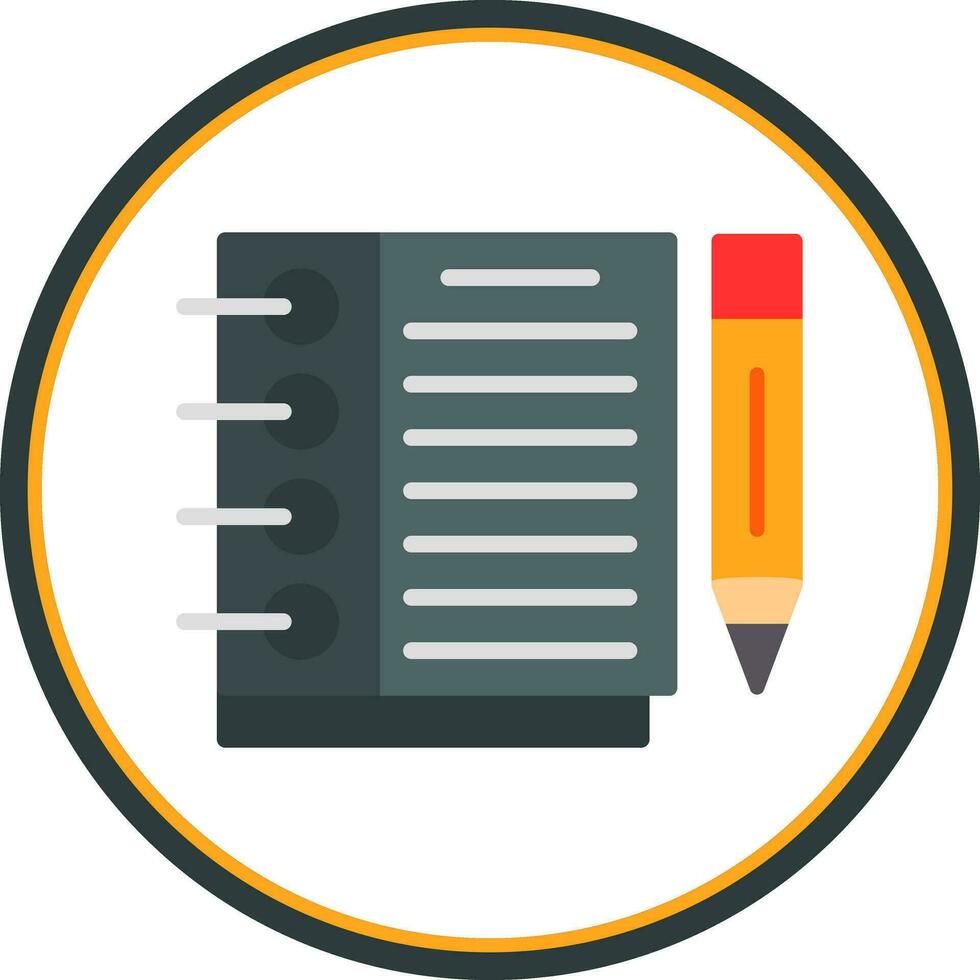 Sketchbook Vector Icon Design