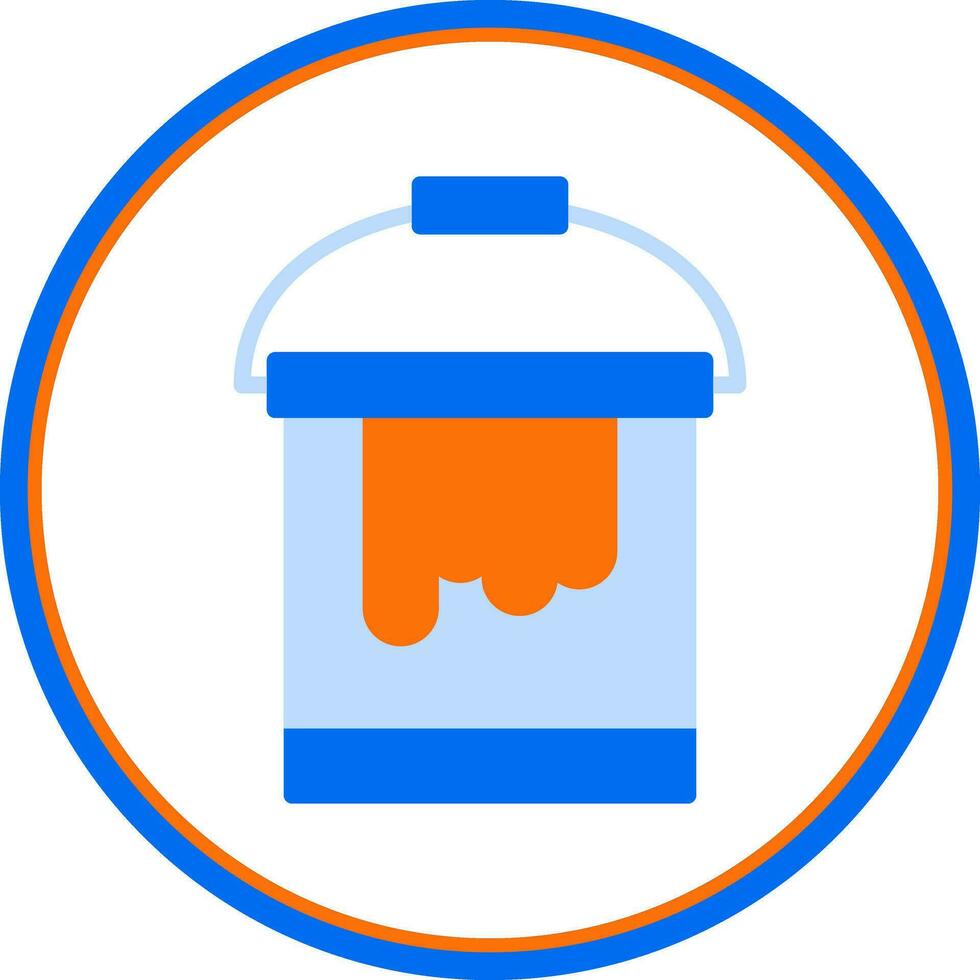 Paint Bucket Vector Icon Design