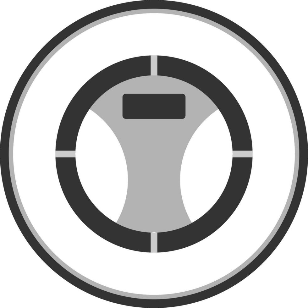 Steering Wheel Vector Icon Design