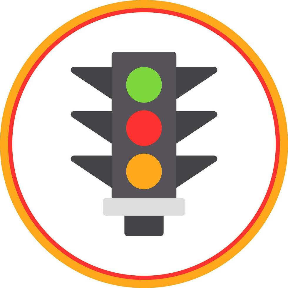 Traffic Signal Vector Icon Design
