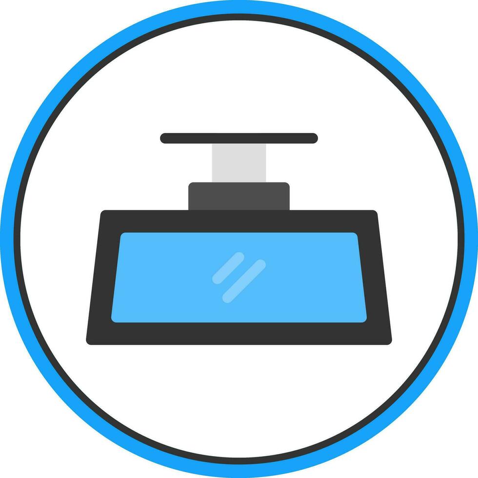 Rearview Mirror Vector Icon Design