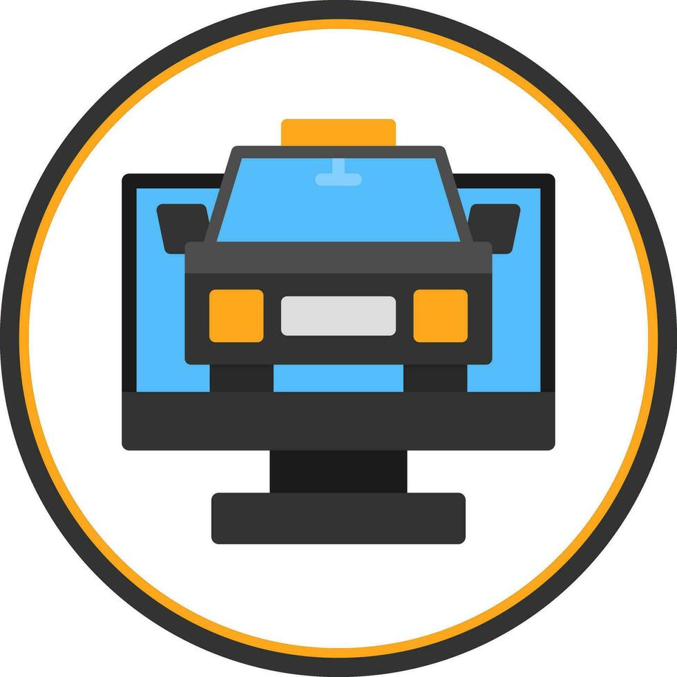 Taxi Vector Icon Design