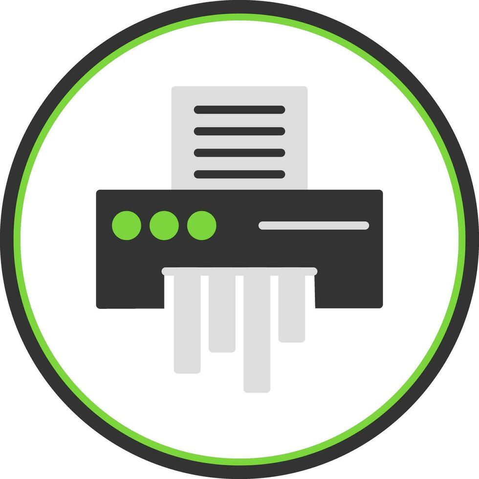 Paper Shredder Vector Icon Design