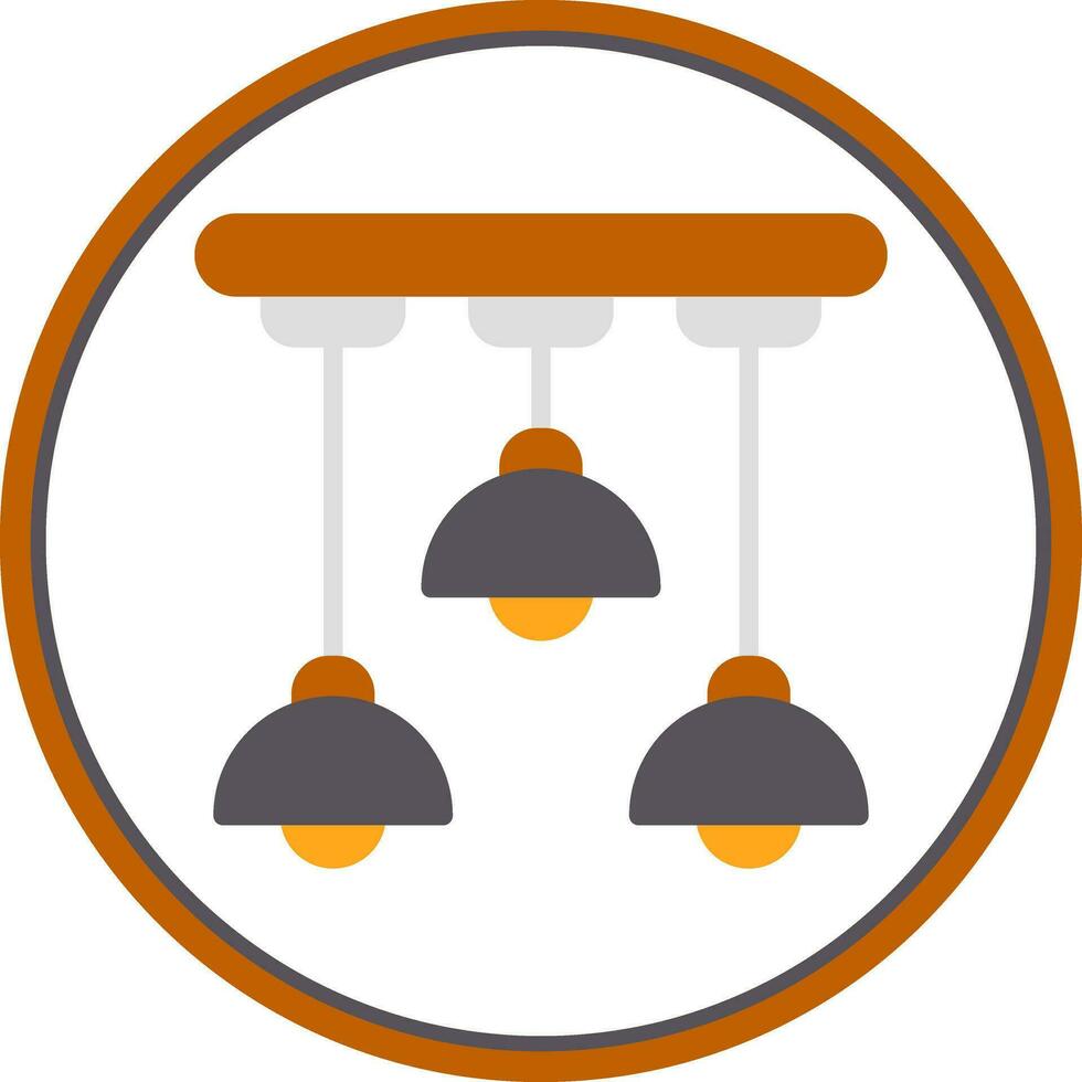 Ceiling Light Vector Icon Design