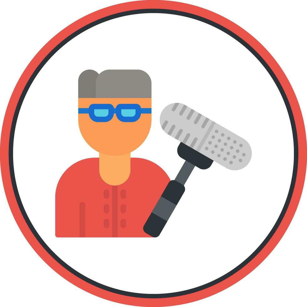 Boom Operator Vector Icon Design