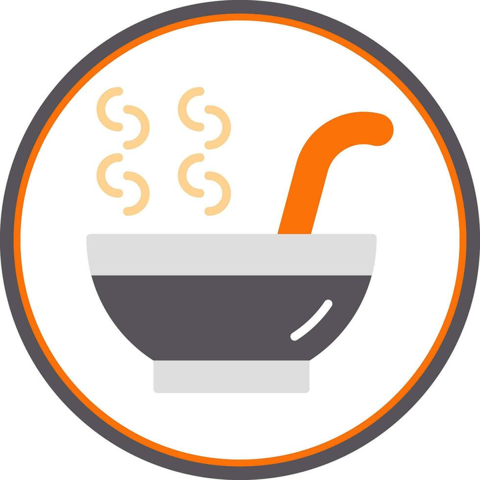 diseño de icono de vector de sopa caliente