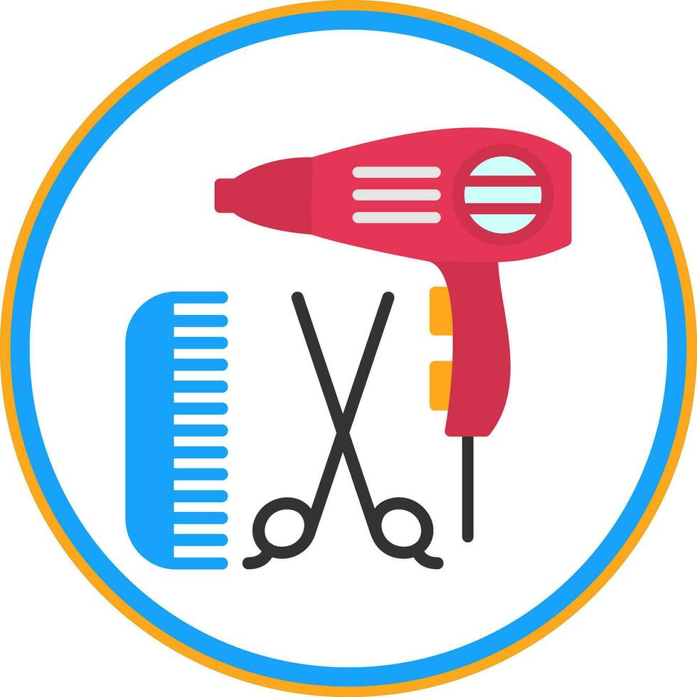 Hairdressing Vector Icon Design