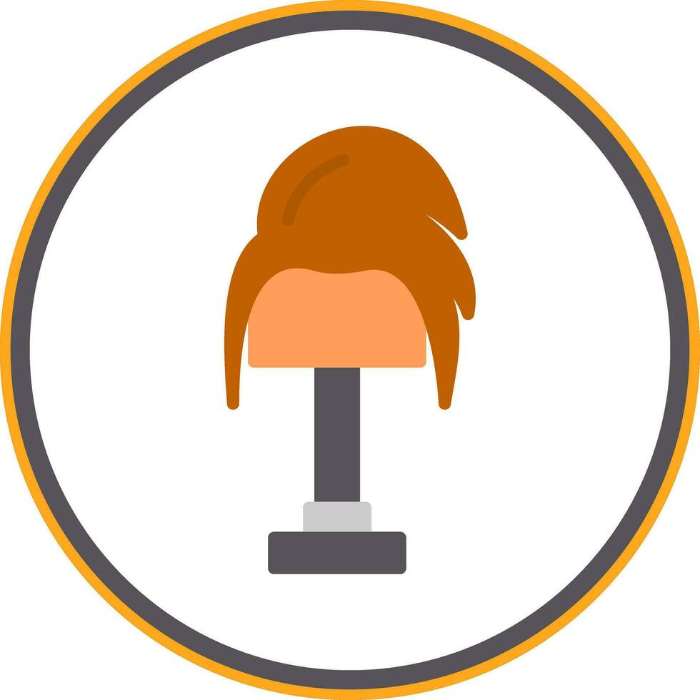 Wig Vector Icon Design