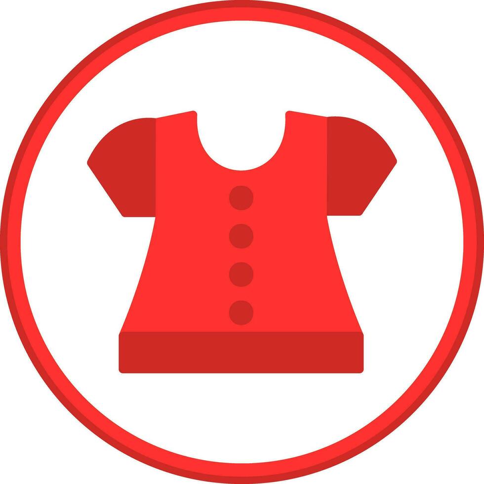 diseño de icono de vector de blusa