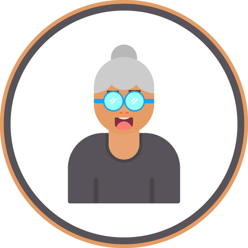 Grandmother Vector Icon Design