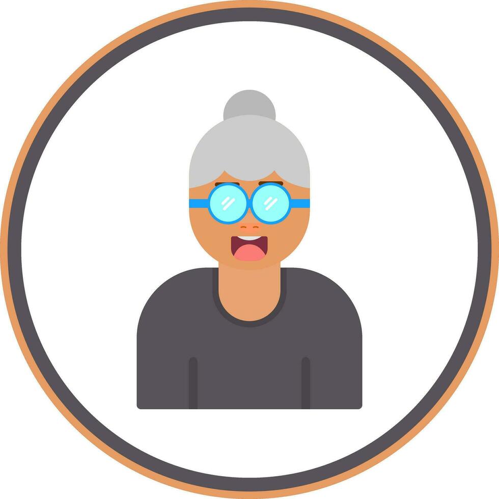 Grandmother Vector Icon Design