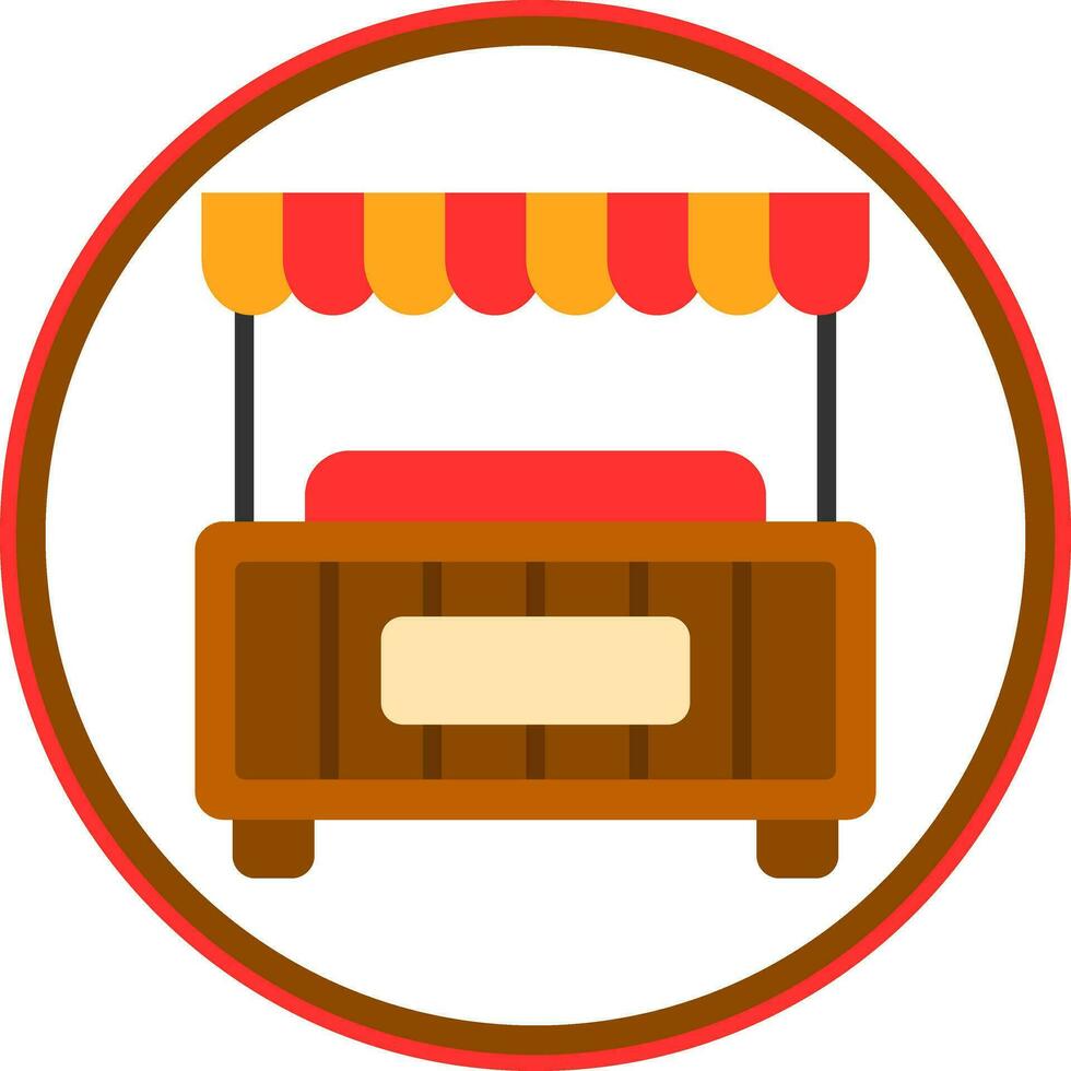 Food Stall Vector Icon Design